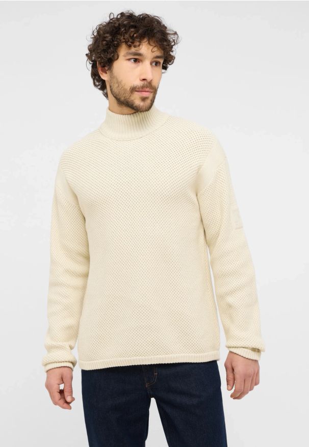 Mustang Style Elwood Light Gray 1015816 3003 MĘSKI SWETER