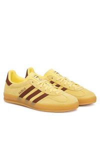 Adidas - adidas Sneakersy Gazelle Indoor KI7136 Żółty. Kolor: żółty. Materiał: skóra, zamsz. Model: Adidas Gazelle #7