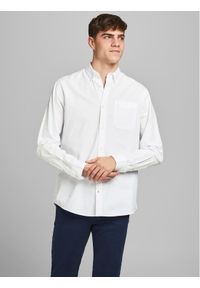 Jack & Jones Koszula 12182486 Biały Slim Fit. Kolor: biały. Materiał: bawełna #1