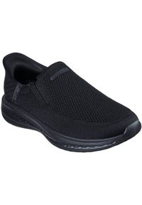 skechers - Adidasy Skechers Slade - Deacon, Mężczyźni. Kolor: czarny. Materiał: materiał