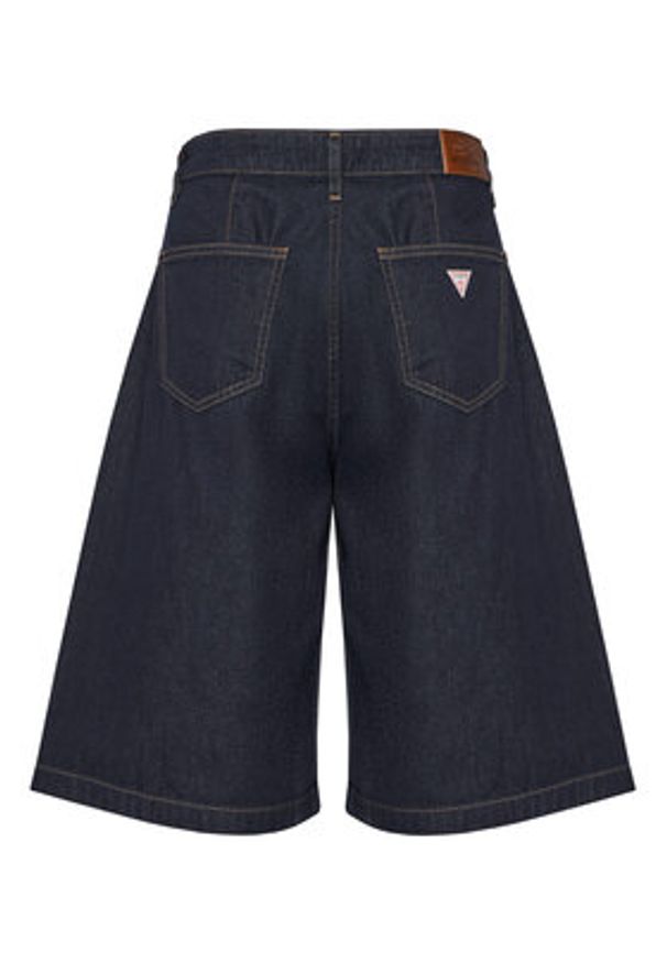 Guess Jeans Bermudy W6GDY5 D7971 Granatowy Bermuda Fit. Kolor: niebieski. Materiał: bawełna