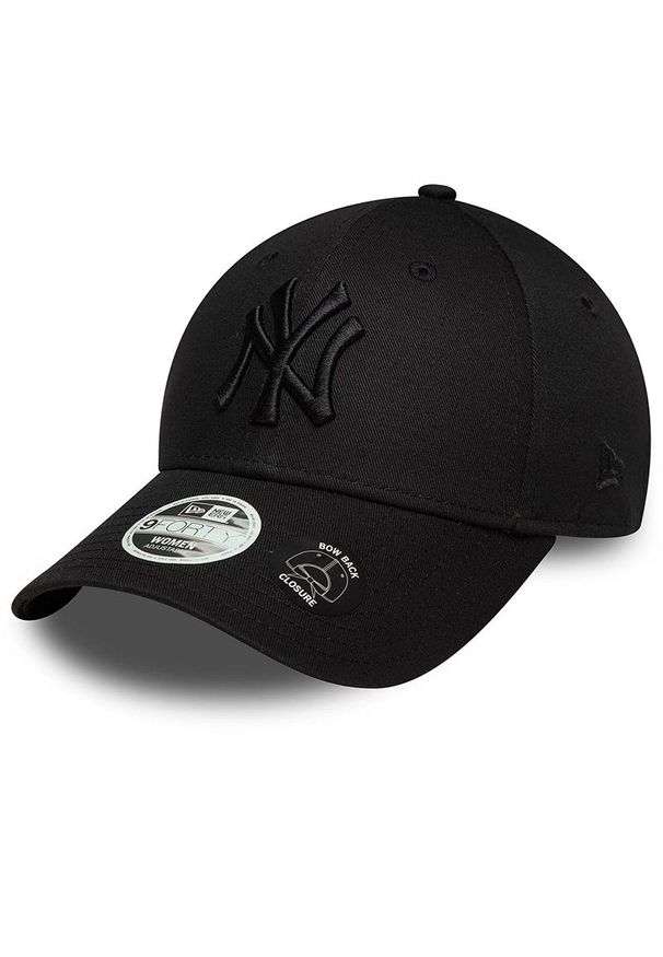 Czapka damska New Era New York Yankees MLB Bowback 9FORTY 60771757 - czarna. Kolor: czarny. Materiał: bawełna, materiał. Wzór: haft. Styl: casual, elegancki, klasyczny