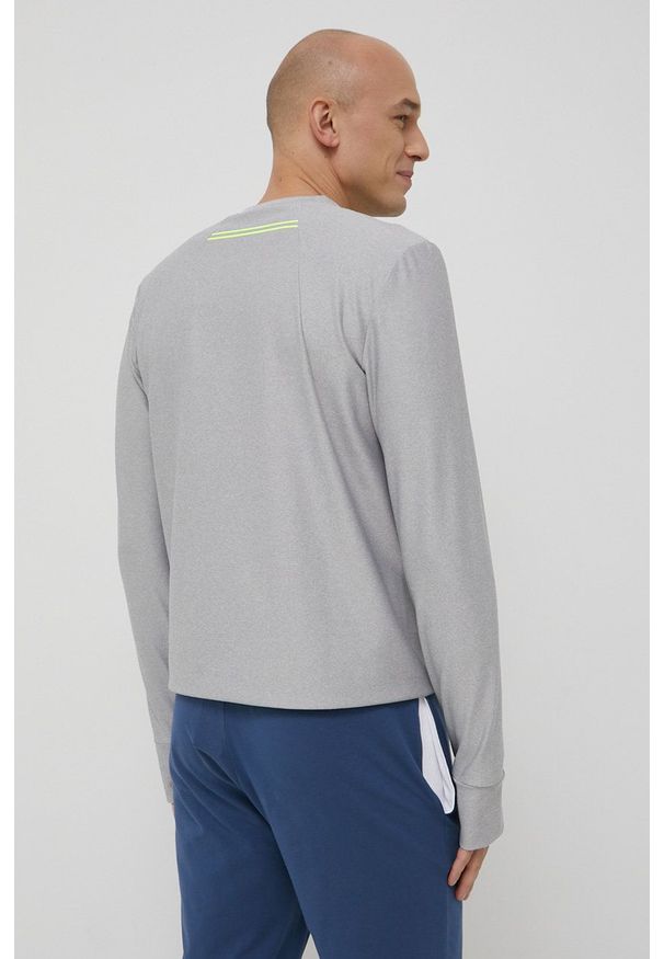 BOSS bluza BOSS ATHLEISURE męska kolor szary melanżowa. Okazja: na co dzień. Kolor: szary. Materiał: materiał. Wzór: melanż. Styl: casual
