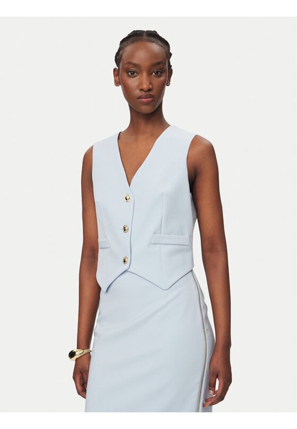 Rinascimento Kamizelka garniturowa CFC0128644003 Różowy Regular Fit. Kolor: różowy. Materiał: syntetyk