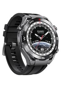 HUAWEI - Huawei Watch Ultimate Expedition czarny. Rodzaj zegarka: smartwatch. Kolor: czarny. Materiał: kauczuk, materiał. Styl: biznesowy, sportowy, klasyczny