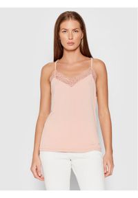 Vero Moda Top Ana 10233216 Różowy Regular Fit. Kolor: różowy. Materiał: syntetyk