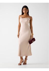 Guess Sukienka codzienna 180182 Beżowy Classic Fit. Okazja: na co dzień. Kolor: beżowy. Typ sukienki: proste. Styl: casual #1