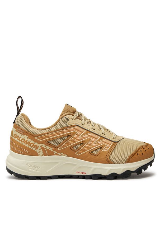salomon - Salomon Sneakersy Wander L47436200 Beżowy. Kolor: beżowy. Materiał: nubuk, skóra