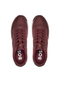 BOSS Sneakersy Titanium 50523180 Bordowy. Kolor: czerwony. Materiał: materiał #6