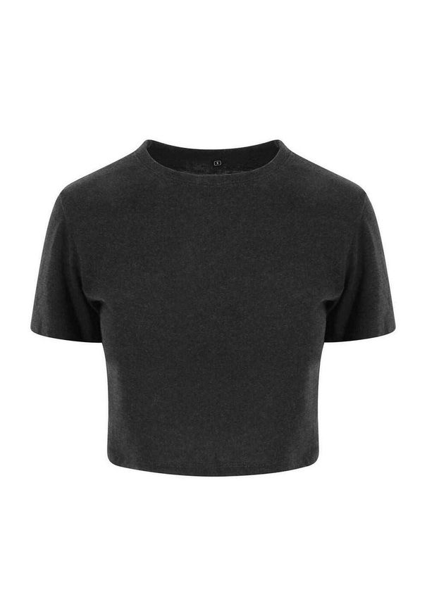 AWDIS - Top Damski / Damski Heather Triblend Crop Top. Kolor: czarny