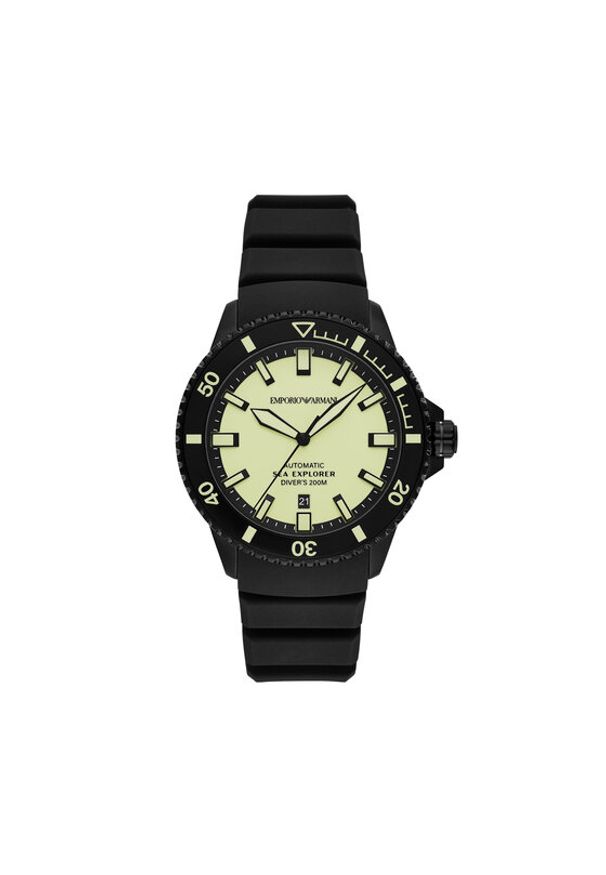 Emporio Armani Zegarek Sea Explorer AR60085 Czarny. Kolor: czarny. Materiał: syntetyk