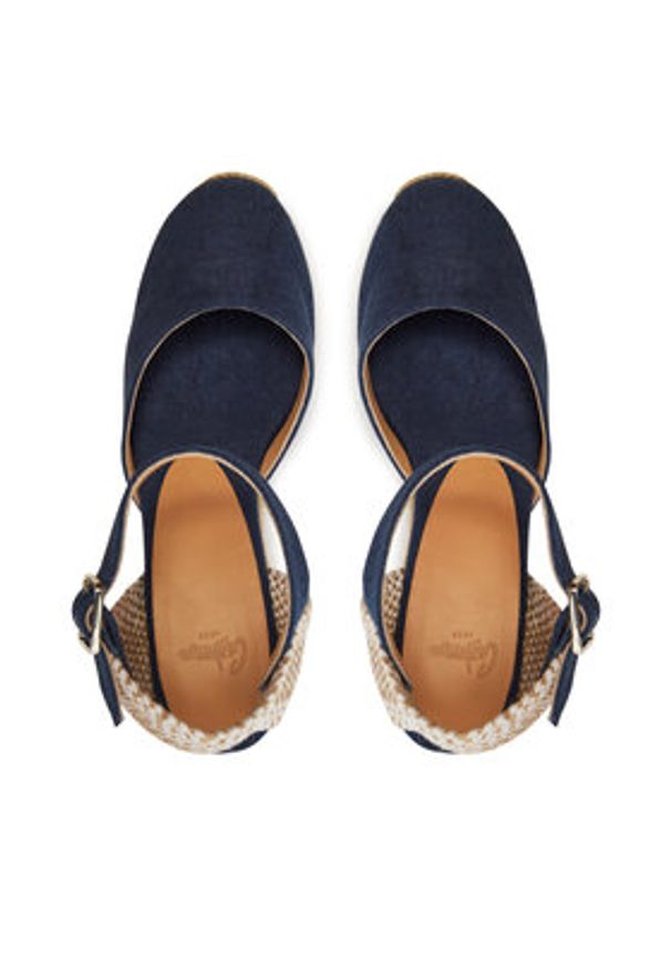 Castañer Espadryle Carol/6/002 021655 Niebieski. Kolor: niebieski. Materiał: materiał