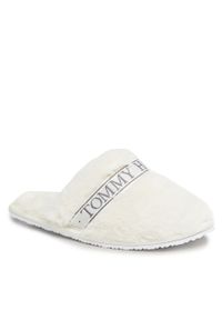 TOMMY HILFIGER - Kapcie Tommy Hilfiger Tommy Fur Hotel Slipper FW0FW07595 Ancient White YBH. Kolor: biały #1