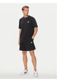 Adidas - adidas Szorty sportowe Seasonal Essentials IW6360 Czarny Regular Fit. Kolor: czarny. Materiał: bawełna. Styl: sportowy