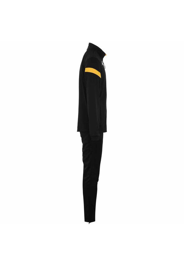 Dres Kappa Dalcito. Kolor: czarny, wielokolorowy, żółty. Materiał: dresówka. Sport: fitness