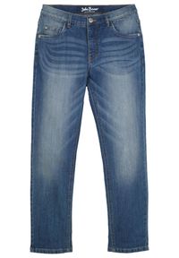 bonprix - Dżinsy Skinny mid-waist. Kolor: niebieski