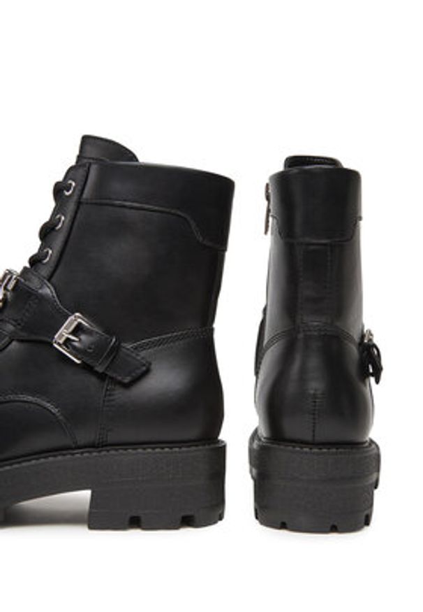 Guess Trzewiki FLTYNZ ELE10 Czarny. Kolor: czarny. Materiał: skóra