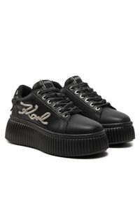 Karl Lagerfeld - KARL LAGERFELD Sneakersy KL42372G Czarny. Kolor: czarny. Materiał: skóra #4