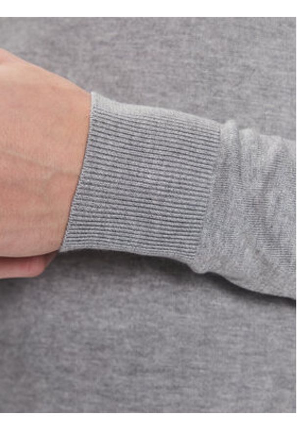 Brave Soul Sweter MK-36BRAMBER Szary Regular Fit. Kolor: szary. Materiał: wiskoza