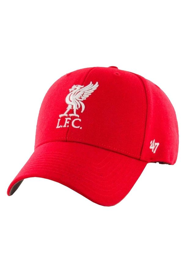 47 Brand - Czapka z daszkiem męska EPL FC Liverpool Cap. Kolor: czerwony. Materiał: akryl, wełna