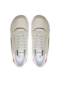 Emporio Armani Sneakersy X3X058 XN205 Q860 Beżowy. Kolor: beżowy. Materiał: skóra