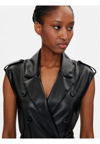 BOSS - Boss Sukienka z imitacji skóry Dujeta 50518473 Czarny Regular Fit. Kolor: czarny. Materiał: skóra #3
