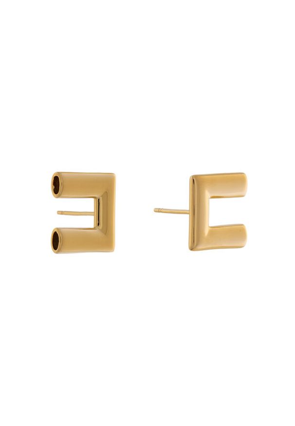 Elisabetta Franchi Kolczyki OR-60A-57E2-V130 Złoty. Materiał: metalowe. Kolor: złoty