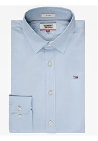 Tommy Jeans Koszula DM0DM04405 Błękitny Slim Fit. Kolor: niebieski. Materiał: bawełna #4