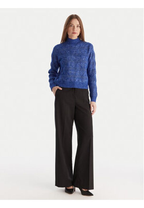 Vero Moda Golf Virgo 10331875 Niebieski Regular Fit. Typ kołnierza: golf. Kolor: niebieski. Materiał: syntetyk