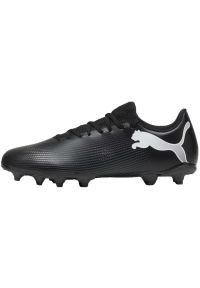 Buty piłkarskie Puma Future 7 Play FG/AG M 107723 02 czarne. Kolor: czarny. Materiał: materiał, dzianina, syntetyk. Szerokość cholewki: normalna. Sport: piłka nożna