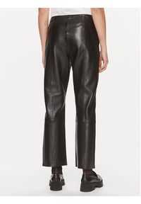 DAY Spodnie skórzane Shiv 100418 Czarny Regular Fit. Kolor: czarny. Materiał: skóra #4