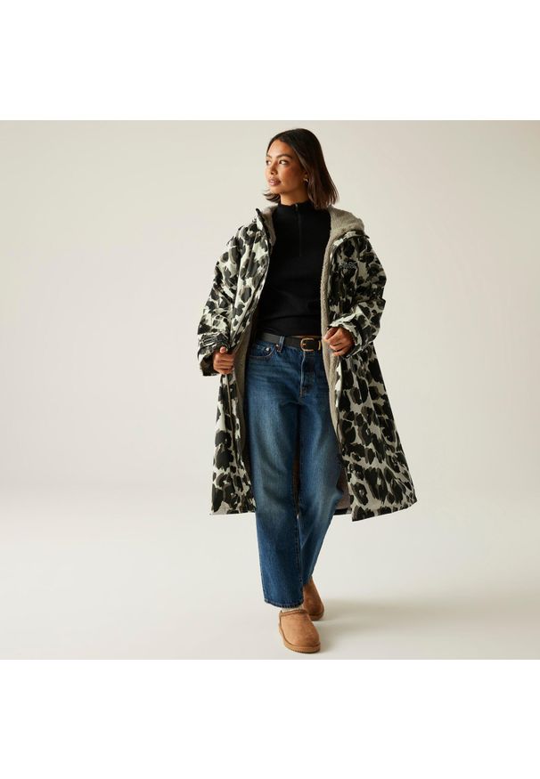 Regatta - Wodoodporny szlafrok do przewijania dla dorosłych unisex. Kolor: szary, wielokolorowy. Sport: turystyka piesza