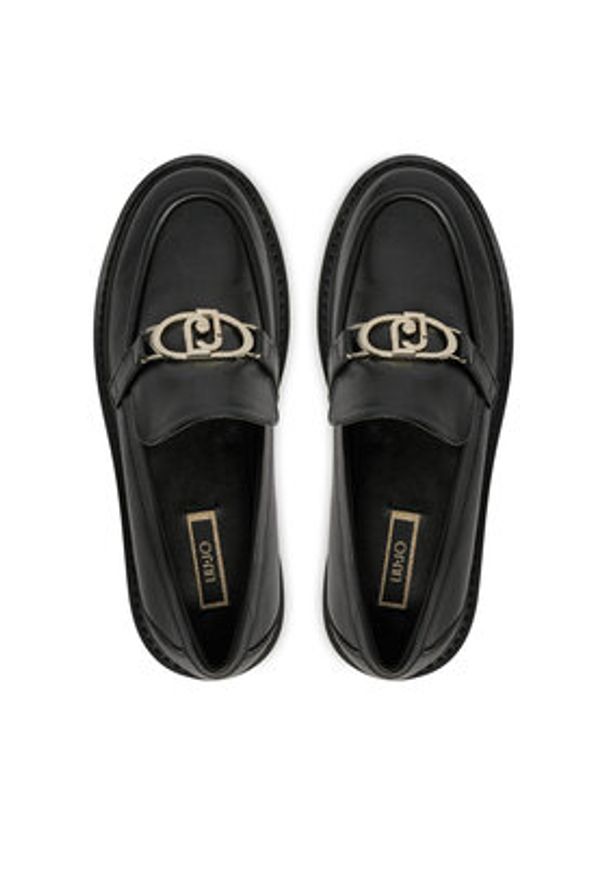 Liu Jo Loafersy Forty 01 SA4049 P0102 Czarny. Kolor: czarny. Materiał: skóra