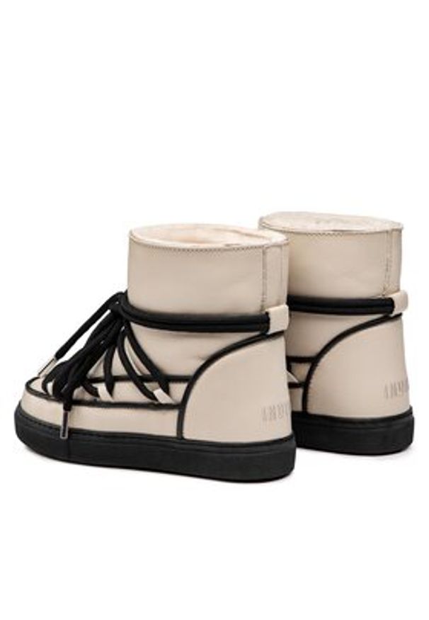 Inuikii Śniegowce Full Leather Pastelle 70202-088 Beżowy. Kolor: beżowy. Materiał: skóra