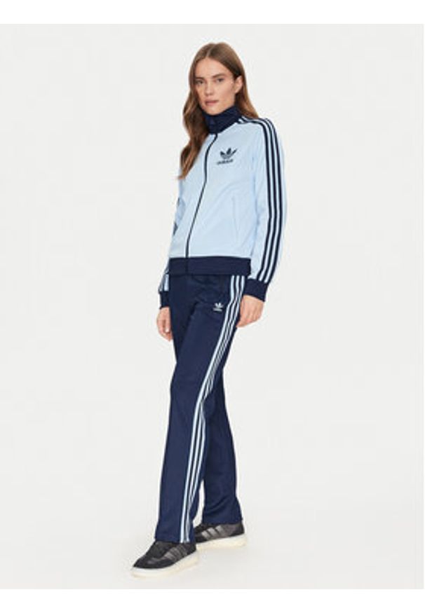 Adidas - adidas Spodnie dresowe Beckenbauer JC5793 Granatowy Regular Fit. Kolor: niebieski. Materiał: bawełna