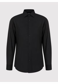 Pako Lorente - PAKO LORENTE – Męska elegancka koszula w kolorze czarnym. Okazja: na wesele, na ślub cywilny. Kolor: czarny. Materiał: bawełna. Długość rękawa: długi rękaw. Długość: długie. Wzór: gładki. Styl: elegancki #6