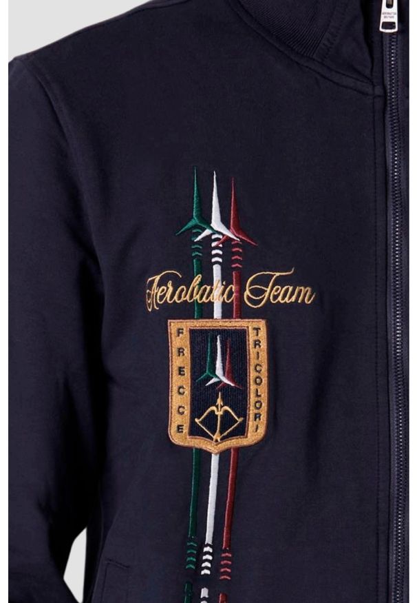 Aeronautica Militare - AERONAUTICA MILITARE Granatowa bluza męska Embroidered Frecce Tricolori. Kolor: niebieski