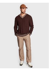 Cotton On Sweter 3611747 Brązowy Relaxed Fit. Kolor: brązowy. Materiał: bawełna #3
