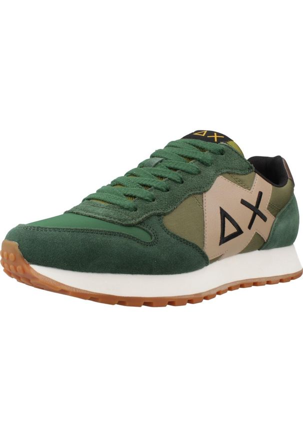 Buty SUN68 JAKI BICOLOR Zielony. Kolor: zielony. Materiał: tkanina, skóra. Sport: turystyka piesza