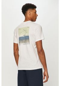 columbia - Columbia - T-shirt. Kolor: biały. Wzór: nadruk