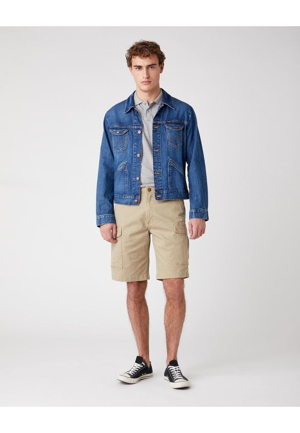 Wrangler - SPODENKI MĘSKIE WRANGLER CASEY CARGO SHORTS SADDLE W1C350327 112127693