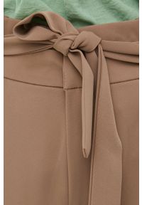 only - Only Spodnie damskie kolor fioletowy proste high waist. Okazja: na co dzień. Stan: podwyższony. Kolor: fioletowy. Styl: casual #4