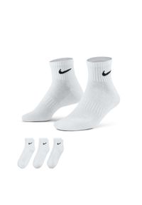Nike - Skarpety Everyday Cushion Ankle 3 Pary. Kolor: biały. Sport: turystyka piesza