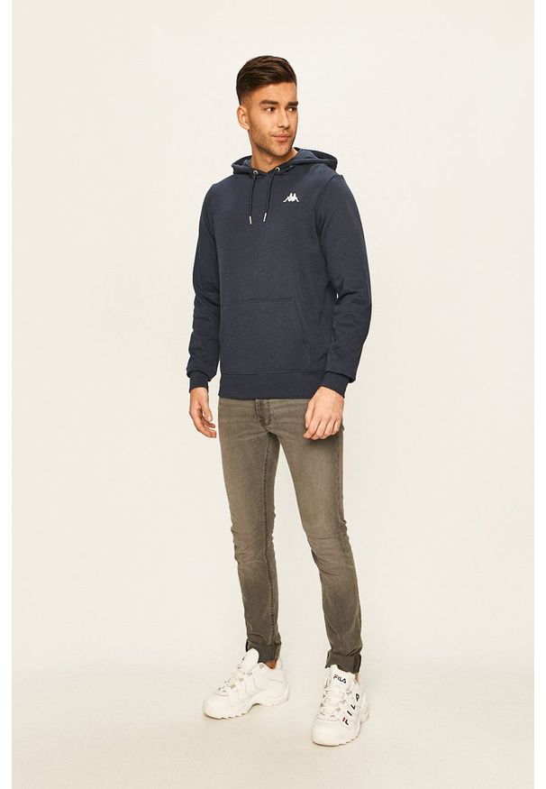 Kappa - Bluza. Okazja: na co dzień. Kolor: niebieski. Styl: casual