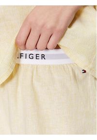 TOMMY HILFIGER - Tommy Hilfiger Piżama Ithaca Stripe UW0UW04519 Żółty Regular Fit. Kolor: żółty. Materiał: bawełna #3