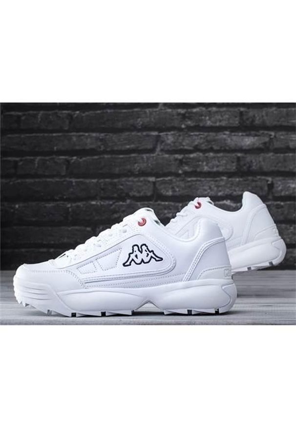 Buty sportowe Sneakersy damskie, Kappa Rave NC. Kolor: biały. Materiał: syntetyk, materiał. Sport: turystyka piesza