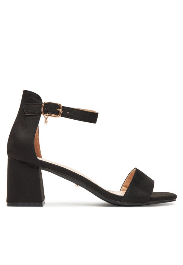 DeeZee Sandały 5250-1 Czarny. Kolor: czarny. Materiał: materiał