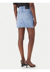 Hugo - HUGO Spódnica jeansowa Gatalie 50559749 Niebieski Regular Fit. Kolor: niebieski. Materiał: bawełna #4