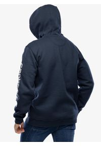 Bluza z kapturem męska Carhartt Sleeve Logo Hooded Sweatshirt. Typ kołnierza: kaptur. Kolor: niebieski