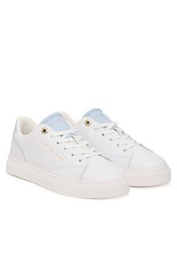 TOMMY HILFIGER - Tommy Hilfiger Sneakersy Th Feminine Cupsole Leather FW0FW09105 Biały. Kolor: biały. Materiał: skóra #2